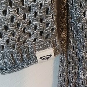 Roxy Sweaters - Roxy open knit scoop neck grey sweater size small Roxy Sweaters - Roxy open knit scoop neck grey sweater size small
